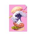 Picture of kanagawa burger _GroupedProduct_Rectangle_Portrait_Unframed_Print_Only_