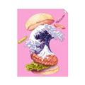 Picture of kanagawa burger _GroupedProduct_Rectangle_Portrait_Unframed_Print_Only_