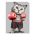 Picture of Boxing cat _GroupedProduct_Rectangle_Portrait_Unframed_Print_Only_