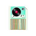 Picture of Vinyl Stack _GroupedProduct_Rectangle_Portrait_Unframed_Print_Only_