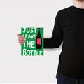 Picture of Just Leave the Bottle Typography Poster _GroupedProduct_Rectangle_Portrait_Canvas_