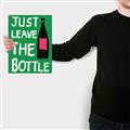 Picture of Just Leave the Bottle Typography Poster _GroupedProduct_Rectangle_Portrait_Canvas_