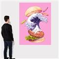 Picture of kanagawa burger _GroupedProduct_Rectangle_Portrait_Canvas_