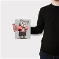 Picture of Boxing cat _GroupedProduct_Rectangle_Portrait_Canvas_