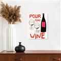 Picture of  Pour More Wine Typography Poster _GroupedProduct_Rectangle_Portrait_Canvas_