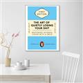 Picture of The Art of Shit Losing Typography Poster _GroupedProduct_Rectangle_Portrait_Canvas_Framed_