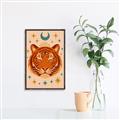 Picture of The third eye tiger _GroupedProduct_Rectangle_Portrait_Canvas_Framed_