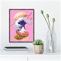 Picture of kanagawa burger _GroupedProduct_Rectangle_Portrait_Canvas_Framed_