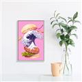 Picture of kanagawa burger _GroupedProduct_Rectangle_Portrait_Canvas_Framed_