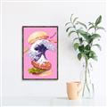 Picture of kanagawa burger _GroupedProduct_Rectangle_Portrait_Canvas_Framed_