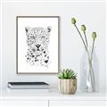 Picture of Lovely leopard _GroupedProduct_Rectangle_Portrait_Canvas_Framed_