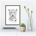 Picture of Lovely leopard _GroupedProduct_Rectangle_Portrait_Canvas_Framed_