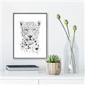 Picture of Lovely leopard _GroupedProduct_Rectangle_Portrait_Canvas_Framed_