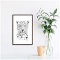 Picture of Lovely leopard _GroupedProduct_Rectangle_Portrait_Canvas_Framed_