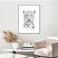 Picture of Lovely leopard _GroupedProduct_Rectangle_Portrait_Canvas_Framed_