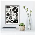 Picture of Retro Data _GroupedProduct_Rectangle_Portrait_Canvas_Framed_