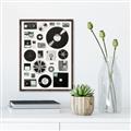 Picture of Retro Data _GroupedProduct_Rectangle_Portrait_Canvas_Framed_