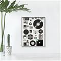 Picture of Retro Data _GroupedProduct_Rectangle_Portrait_Canvas_Framed_