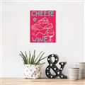 Picture of Cheese and Wine Typography Poster _GroupedProduct_Rectangle_Portrait_Unframed_Print_Only_