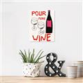 Picture of  Pour More Wine Typography Poster _GroupedProduct_Rectangle_Portrait_Unframed_Print_Only_