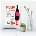 Picture of  Pour More Wine Typography Poster _GroupedProduct_Rectangle_Portrait_Unframed_Print_Only_