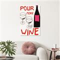 Picture of  Pour More Wine Typography Poster _GroupedProduct_Rectangle_Portrait_Unframed_Print_Only_