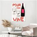 Picture of  Pour More Wine Typography Poster _GroupedProduct_Rectangle_Portrait_Unframed_Print_Only_