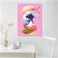 Picture of kanagawa burger _GroupedProduct_Rectangle_Portrait_Unframed_Print_Only_