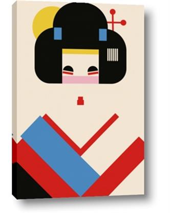 Picture of Geisha Retro Poster