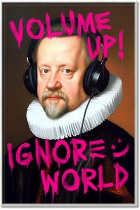 Picture of Volume Up Typography Poster