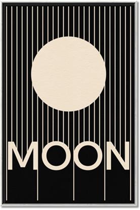 Picture of Moon Typography Poster