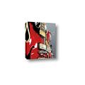 Picture of Retro Red guitar Poster _GroupedProduct_Rectangle_Portrait_Canvas_