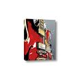 Picture of Retro Red guitar Poster _GroupedProduct_Rectangle_Portrait_Canvas_