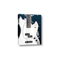 Picture of Retro White guitar Poster _GroupedProduct_Rectangle_Portrait_Canvas_