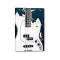 Picture of Retro White guitar Poster _GroupedProduct_Rectangle_Portrait_Canvas_