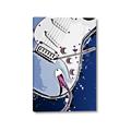 Picture of Retro Blue guitar Poster _GroupedProduct_Rectangle_Portrait_Canvas_