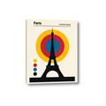 Picture of Retro Eiffel Tower Poster _GroupedProduct_Rectangle_Portrait_Canvas_