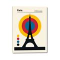 Picture of Retro Eiffel Tower Poster _GroupedProduct_Rectangle_Portrait_Canvas_