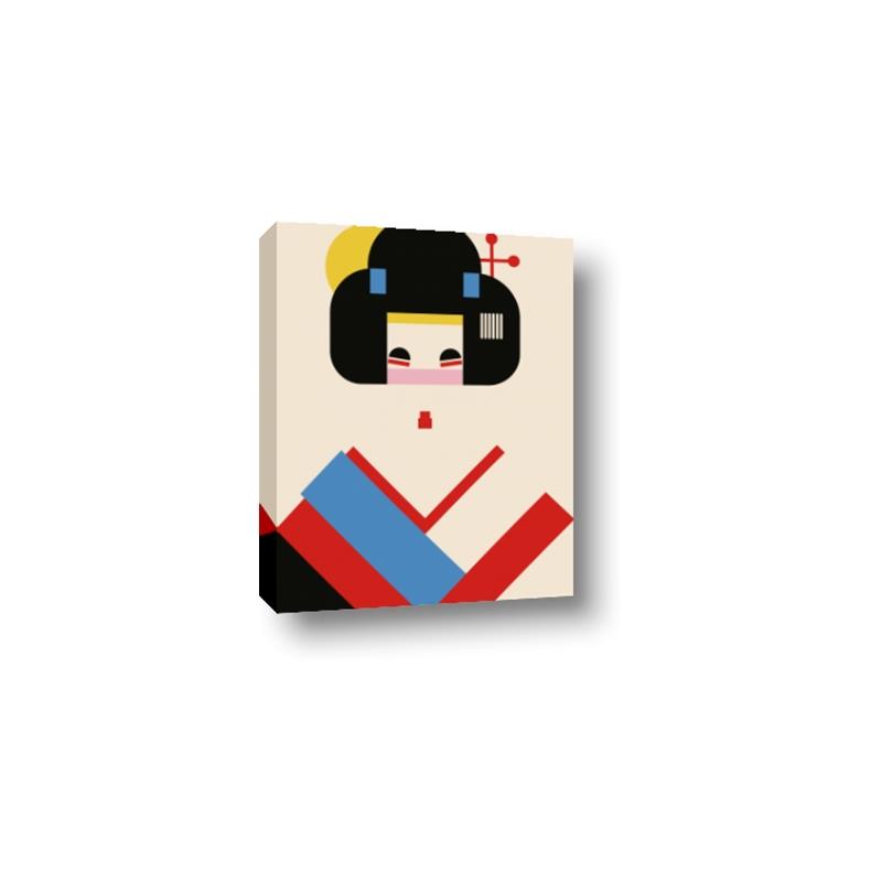 Picture of Geisha Retro Poster _GroupedProduct_Rectangle_Portrait_Canvas_