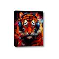 Picture of Tiger With Headphones animal _GroupedProduct_Rectangle_Portrait_Canvas_
