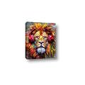 Picture of Lion With Headphones animal _GroupedProduct_Rectangle_Portrait_Canvas_