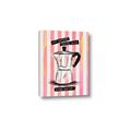 Picture of Mocca Coffee on Stripes - Hug in a Cup _GroupedProduct_Rectangle_Portrait_Canvas_