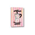 Picture of Mocca Coffee on Stripes - Hug in a Cup _GroupedProduct_Rectangle_Portrait_Canvas_