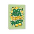 Picture of Easy Peasy Lemon Squeezy Typography Poster _GroupedProduct_Rectangle_Portrait_Canvas_