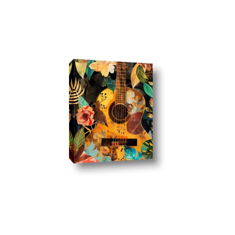 Picture of Music Guitar Collage  _GroupedProduct_Rectangle_Portrait_Canvas_