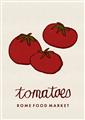 Picture of Food Art - Tomatoes Rome Food Market _GroupedProduct_Rectangle_Portrait_Unframed_Print_Only_