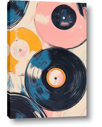 Picture of Retro Vinyl Records Poster