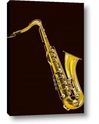 Picture of Golden Saxophone Poster