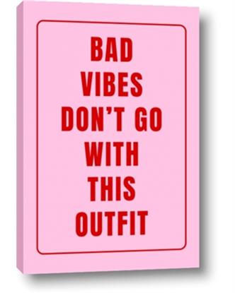 Picture of Bad Vibes Typography Poster