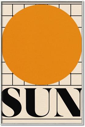 Picture of Sun Typography Poster